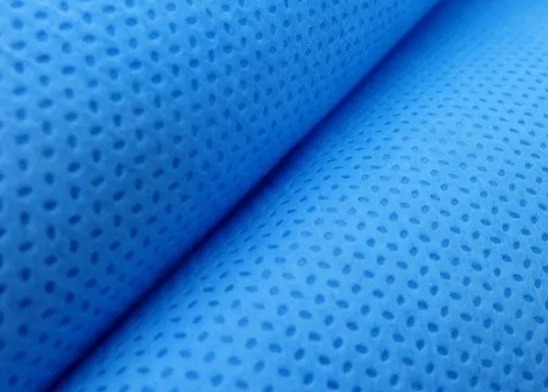 Blue Sesame Pattern SMS Non Woven Fabric For Disposable Surgical Use