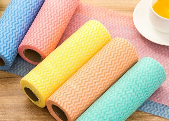 acheter Tissu non-tissé de Spunlace de grain onduleux favorable à l'environnement pour des chiffons de main online manufacture