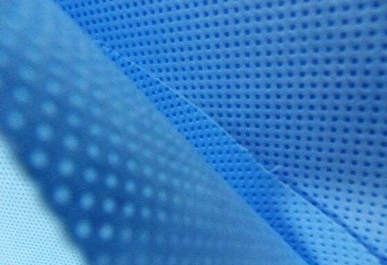 acheter Antistatic SMS SMMS Nonwoven Fabric Blue for Surgical Medical Gown White Nonwoven online manufacture