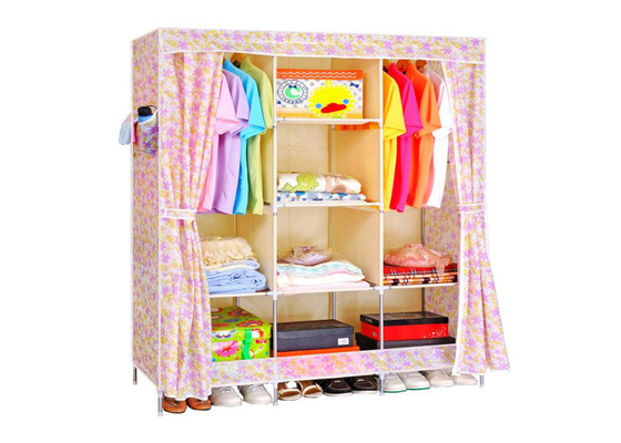 acheter Antipoussière portatif non-tissé en plastique pliable de conception de chambre à coucher pour l'armoire de garde-robe online manufacture