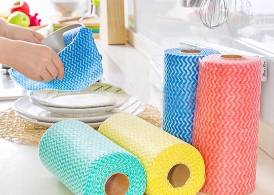 acheter Tissu non-tissé de Spunlace de jacquard/maille essuyant le petit pain de papier pour industriel online manufacture