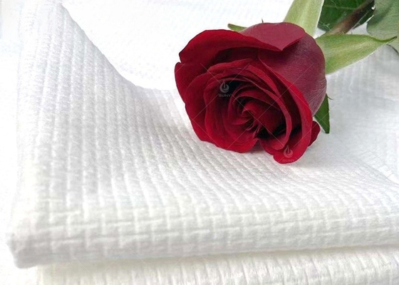 acheter Échantillon non-tissé blanc du tissu 70% Tencel/30% Cupro de Spunlace disponible online manufacture