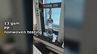 Essai de résistance à la traction non-tissé du modèle carré 15 GM/M PP