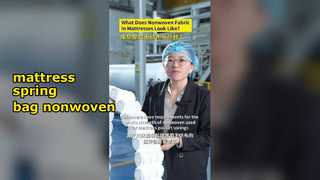 Matelas Spring Bag Utiliser un fabricant de tissu non tissé