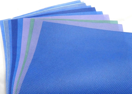 Antistatic SMS Non Woven Fabric Recyclable Breathable For Surgical Gowns