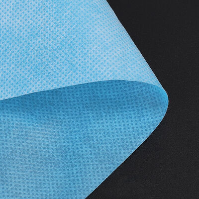 Fourniture d'usine SMS Non-tissé Blanc Bleu pour blouse médicale, drap de lit, tissu non tissé